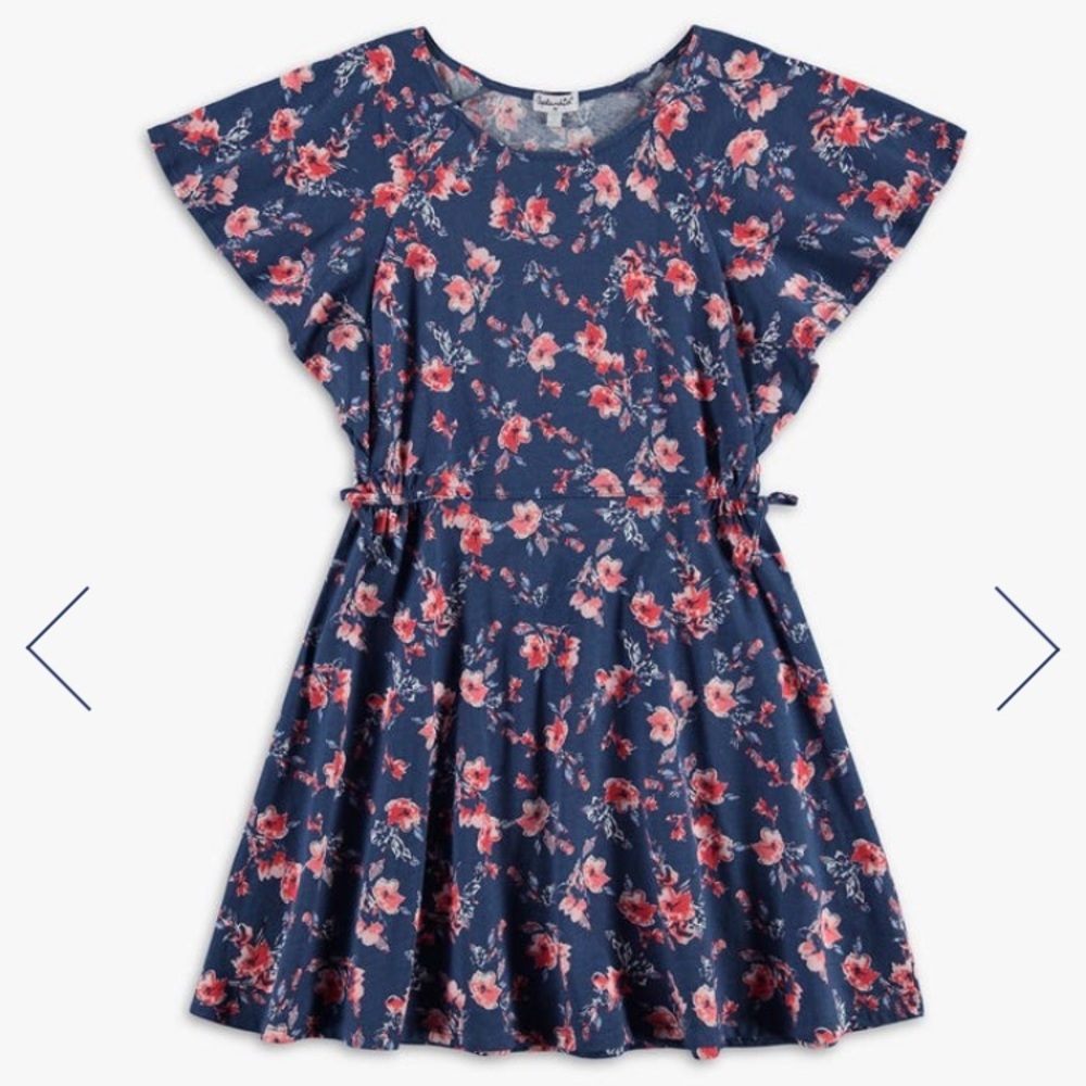 SPLENDID girls floral flutter sleeve dress